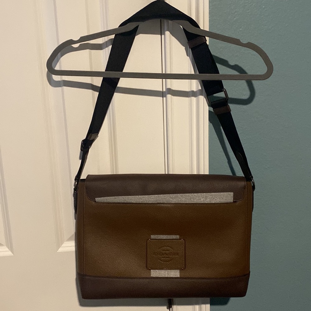 NWOT Authentic Coach Mens Messenger bag - Picture 5 of 16